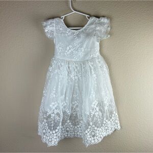 3/$10 NNJXD White Lace Dress Sz 3T/100